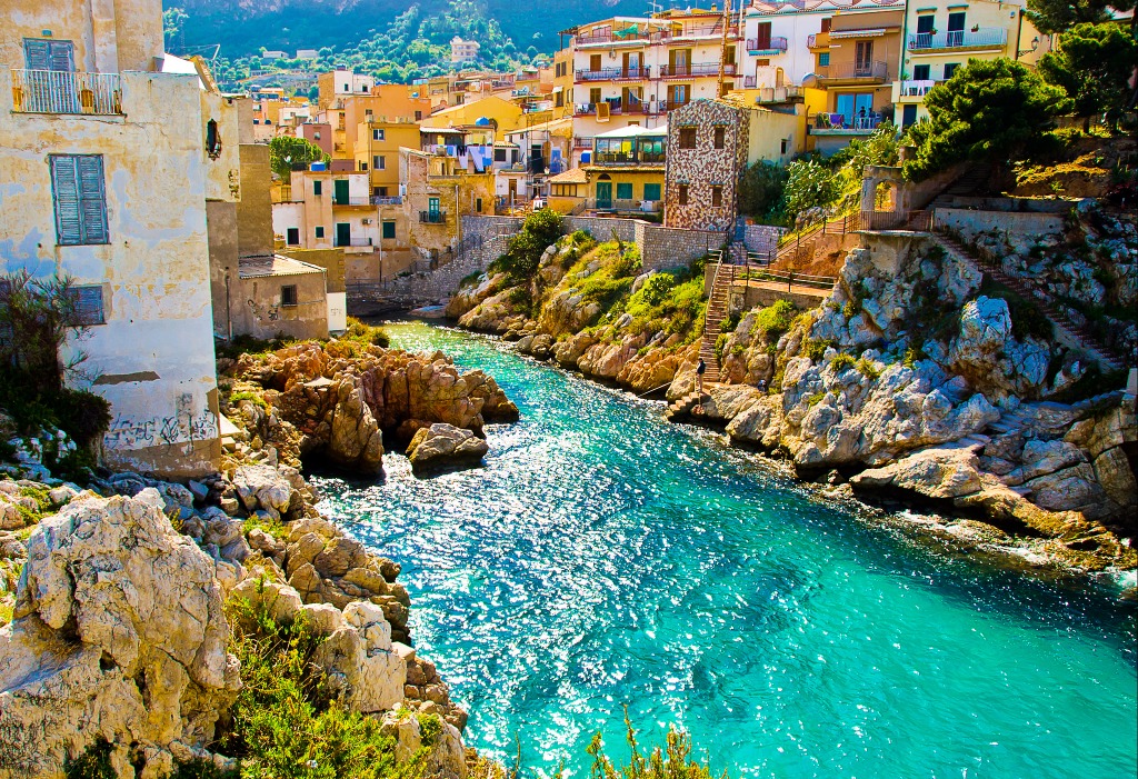 Santa Elia, Sicily, Italy jigsaw puzzle in Street View puzzles on TheJigsawPuzzles.com